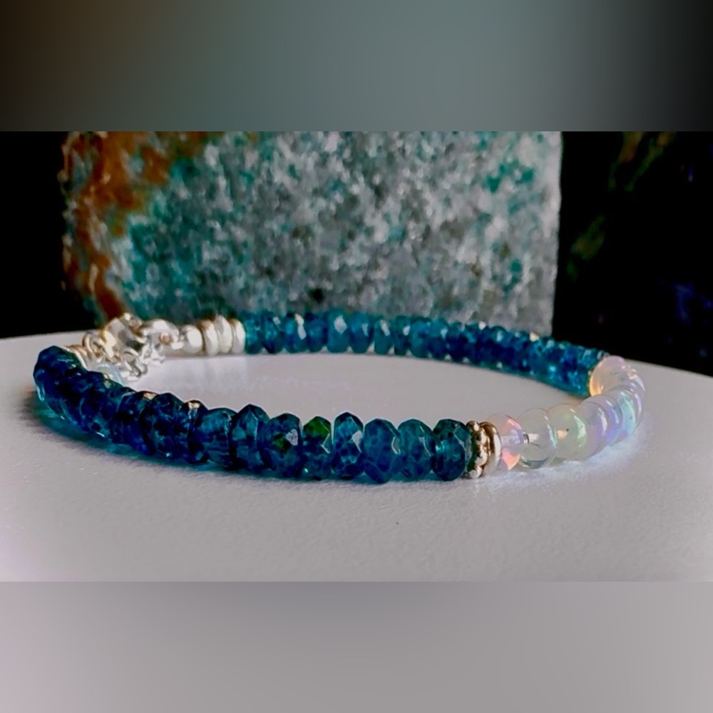 Mystic London Topaz & Ethiopian Welo Opal Bracelet — Sterling Silver